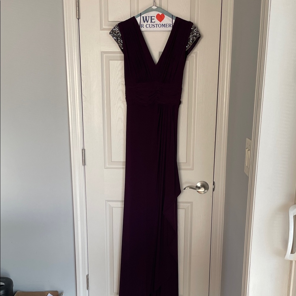 Elegant Purple Evening Gown